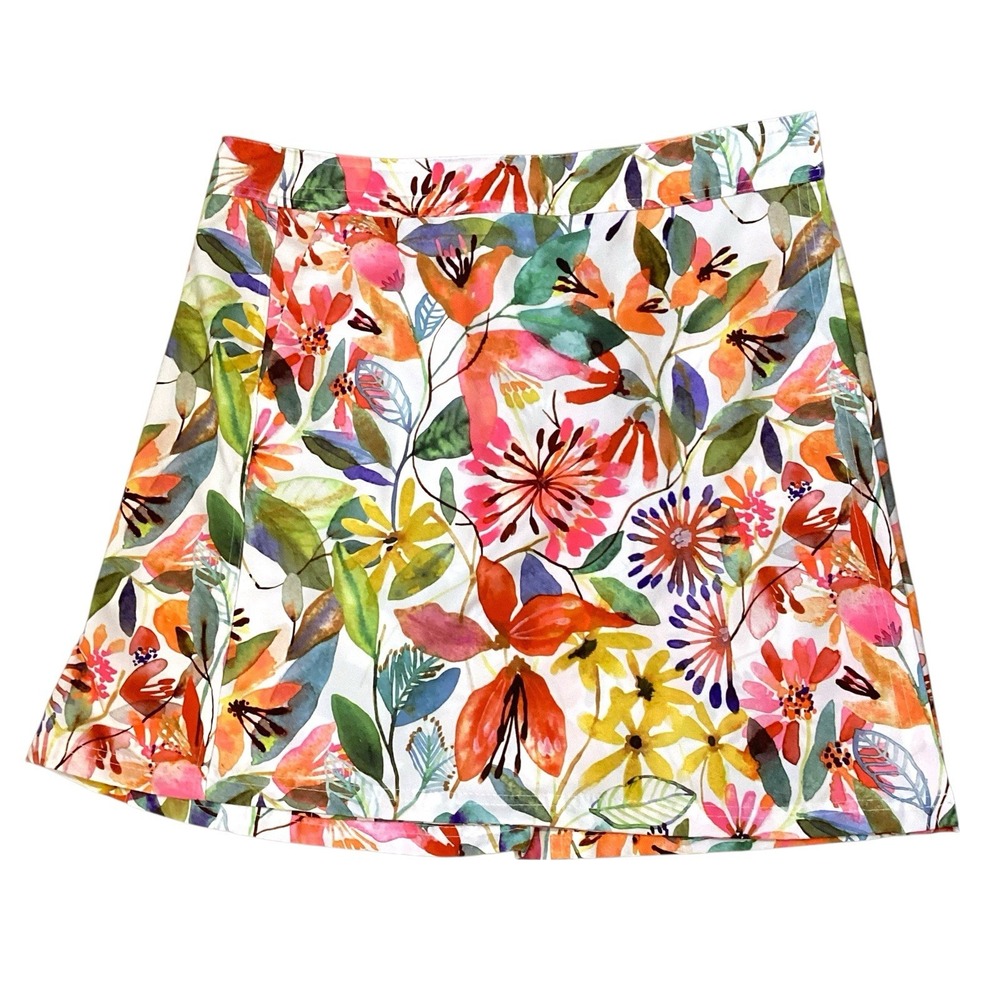 RipSkirt Hawaii Wildflower Watercolor Skirt Length 2 Wrap Beach Pockets